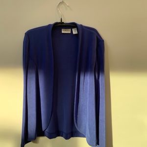 Royal Blue Chico's Travelers cardigan